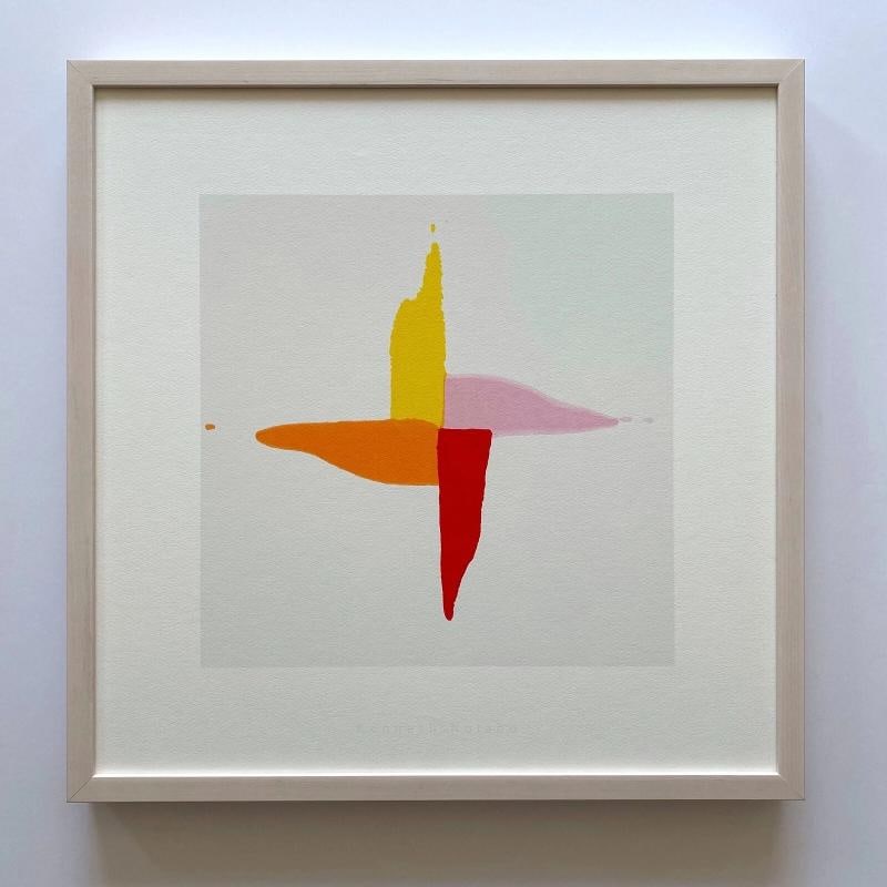 KENNETH NOLAND RARE MODERNIST FRAMED FINE ART SILKSCREEN PRINT "CORN SWEET" 1961: Condition: Used,Country of Origin: Belgium,Artist: Kenneth Noland,Unit of Sale: Single Piece,Size: Medium,Signed: No,Title: " Corn Sweet ",Material: Paper,Framing: Framed,Subject: Famous Paintings/Pai