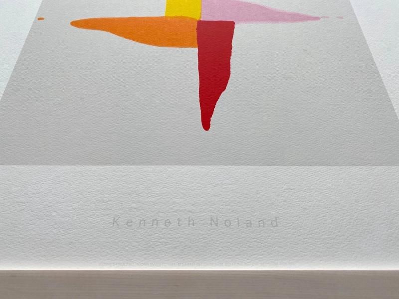 KENNETH NOLAND RARE MODERNIST FRAMED FINE ART SILKSCREEN PRINT "CORN SWEET" 1961 - 7