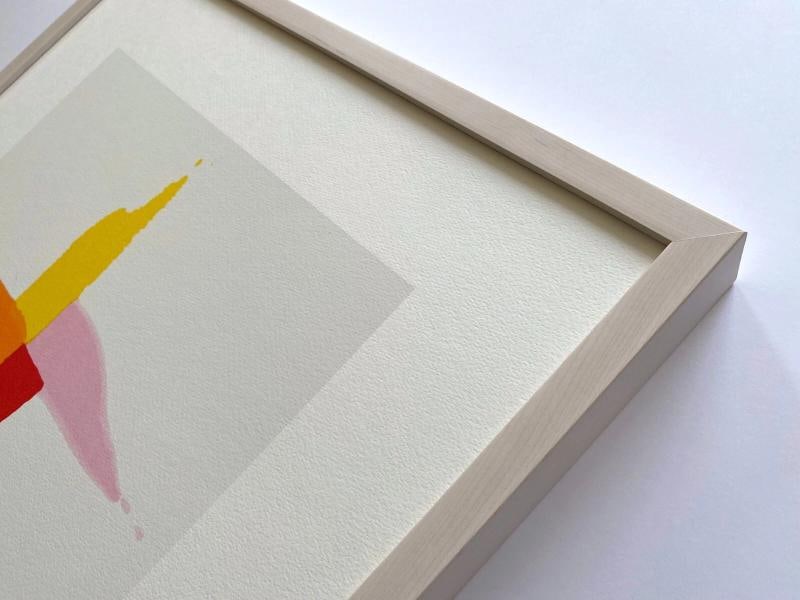 KENNETH NOLAND RARE MODERNIST FRAMED FINE ART SILKSCREEN PRINT "CORN SWEET" 1961 - 9