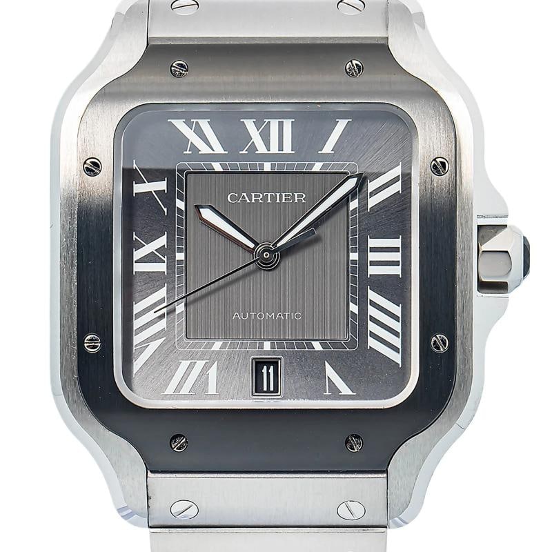 Cartier Santos WSSA0037 Paper SS Gray Dial Auto Unisex's 39mm - 2