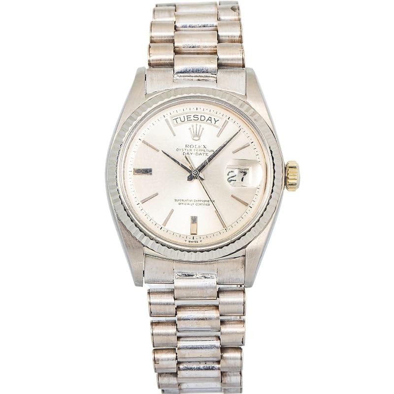 Rolex Day-Date 1803 1964 Complete President RARE 18K White Silver Dial 36mm (1 of 6)