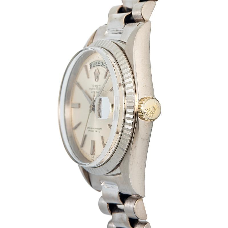 Rolex Day-Date 1803 1964 Complete President RARE 18K White Silver Dial 36mm - 3