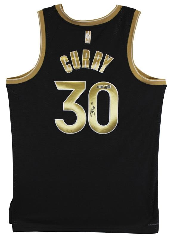 Warriors Stephen Curry Signed Black Jordan Brand Nike SC Edition Jersey BAS Wit - 2
