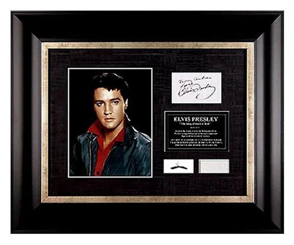 ELVIS PRESLEY Hair Lock CHARITY Signed COA letter Memorabilia Relic ART Music - 3