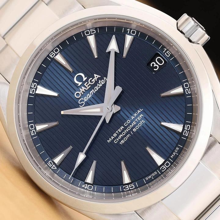 OMEGA SEAMASTER AQUA TERRA 150M 231.10.39.21.03.002 BLUE TEAK STEEL B&P WATCH (1 of 12)