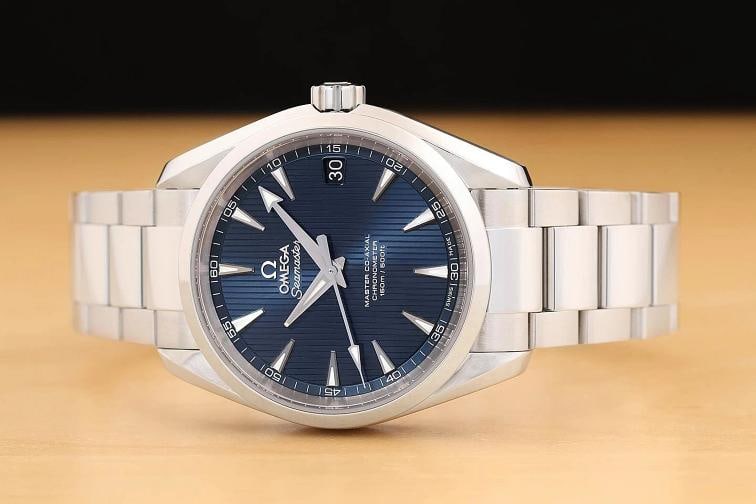 OMEGA SEAMASTER AQUA TERRA 150M 231.10.39.21.03.002 BLUE TEAK STEEL B&P WATCH - 3