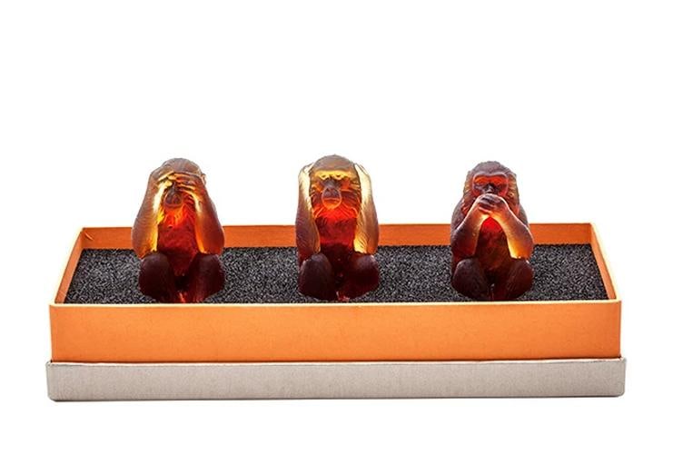 NEW DAUM CRYSTAL SET OF THREE WISE MONKEY FIGURINES #05431/C BRAND NIB: Condition: New: A brand-new, unused, unopened, undamaged item in its original packaging (where packaging is applicable). Packaging should be the same as what is found in a retail store, unless the ite