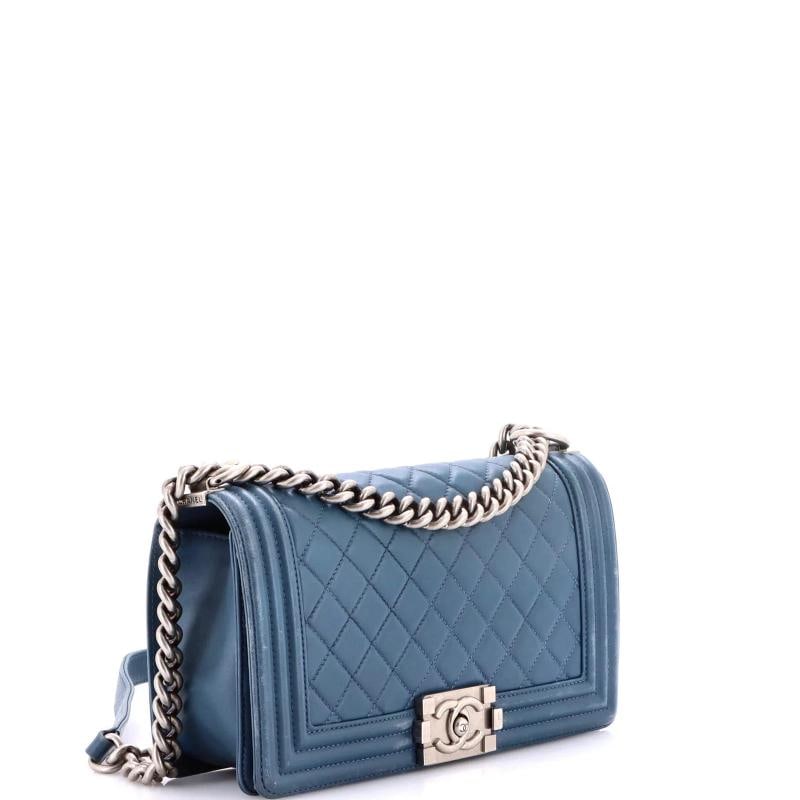 Chanel Boy Flap Bag Quilted Lambskin New Medium - 2