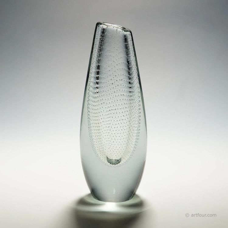 Vintage Art Glass Vase by Gunnel Nyman for Nuutajarvi Notsio (1 of 9)