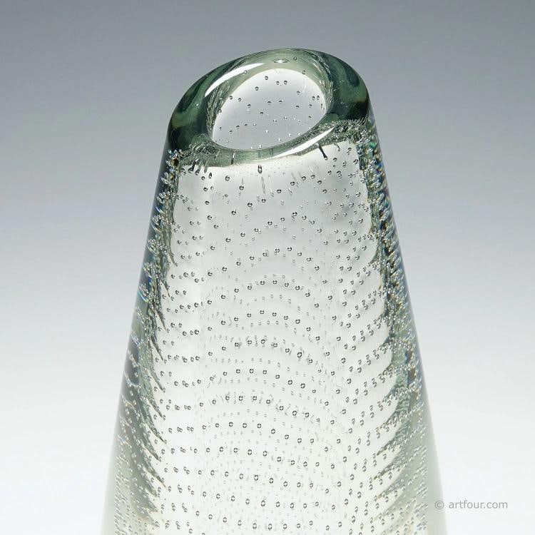 Vintage Art Glass Vase by Gunnel Nyman for Nuutajarvi Notsio - 4