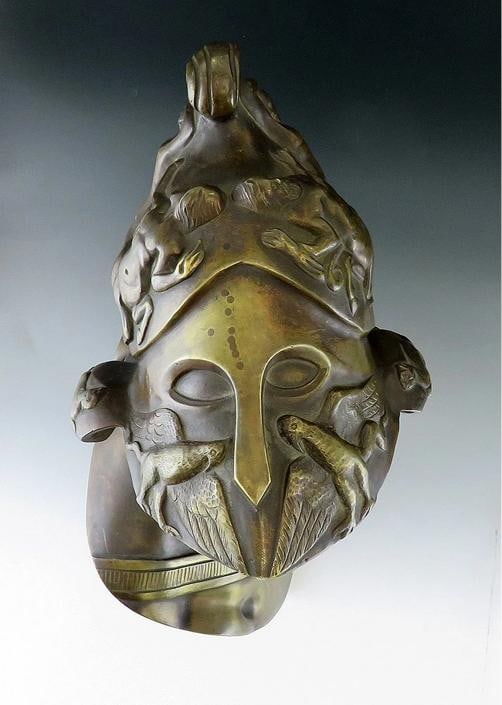Exceptional Mid/Late 1800s French Bronze Bust of Ajax or Menelaus Trojan Hero - 5