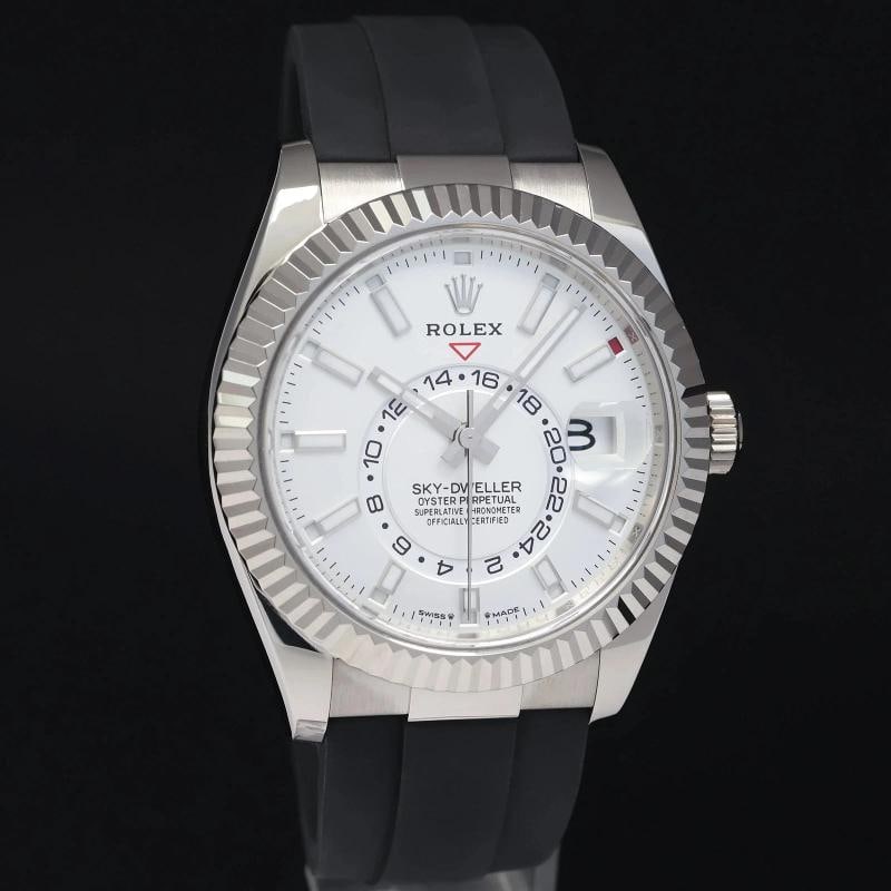 2023 Mint Rolex White Sky-Dweller White Gold Oysterflex 336239 Watch Box - 3