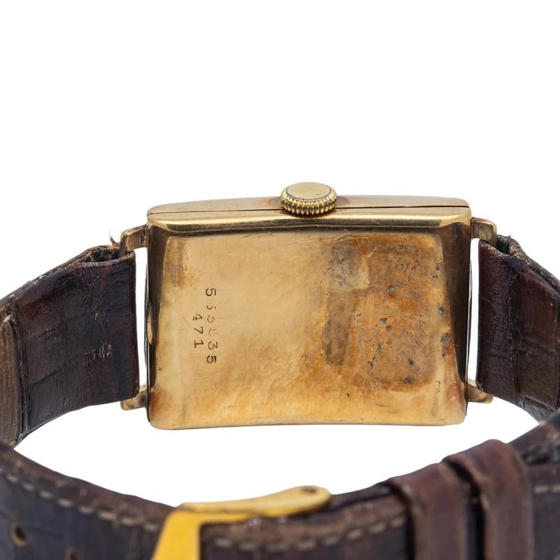 Rolex RARE Vintage 9K Yellow Gold Manual Winding White Dial Unisex Watch 24x32mm - 6