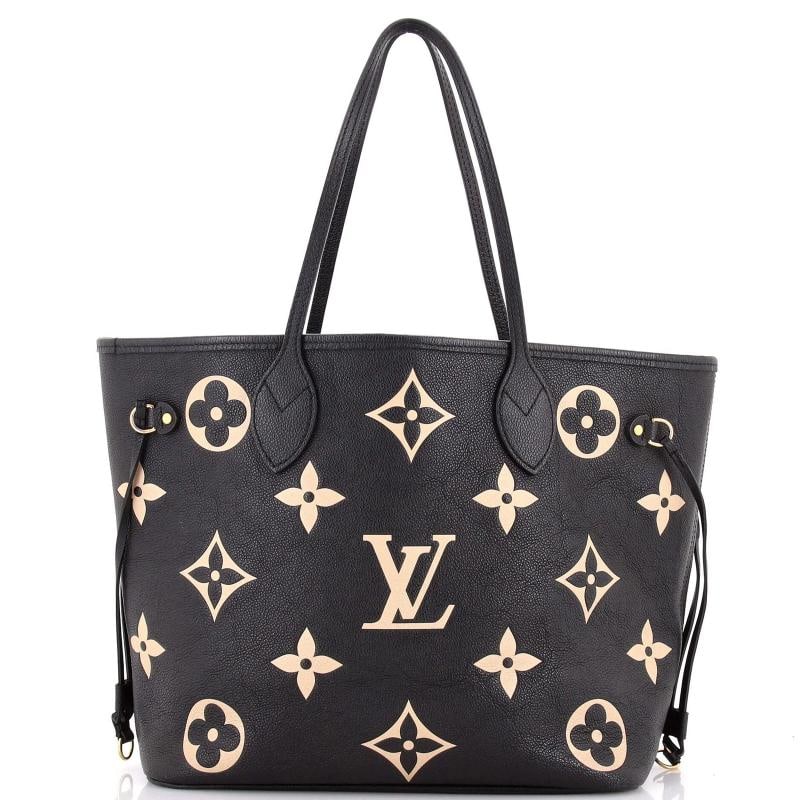 Louis Vuitton Neverfull NM Tote Bicolor Monogram Empreinte Giant MM (1 of 8)