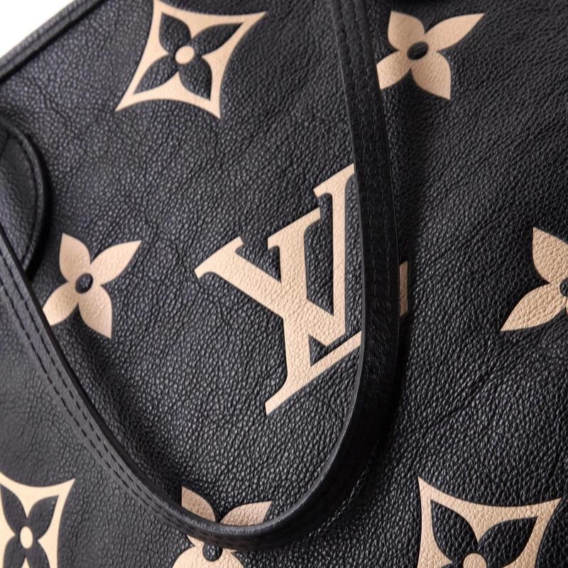 Louis Vuitton Neverfull NM Tote Bicolor Monogram Empreinte Giant MM - 8