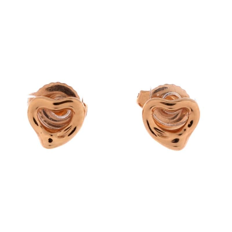 Tiffany & Co. Elsa Peretti Open Heart Earrings 18K Rose Gold 7mm: Condition: Pre-owned - Good,Brand: Tiffany & Co.,Main Stone: Diamond,Metal: 18K Rose Gold,Metal Purity: 18K,Style: Earrings,Type: Earrings,Color: Rose Gold,Material: 18K Rose Gold