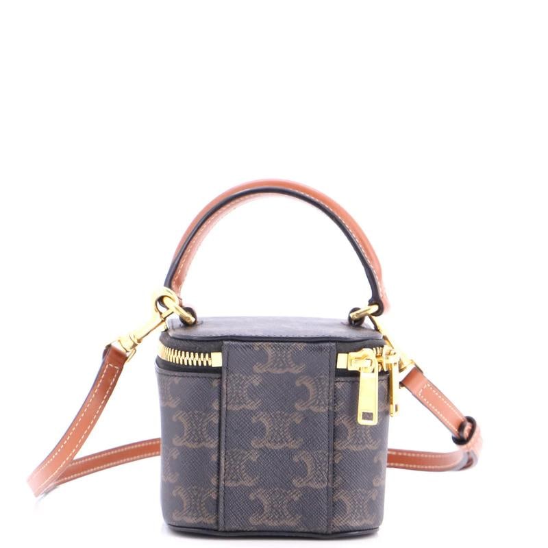 Celine Top Handle Square Vanity Case Triomphe Coated Canvas Mini - 3