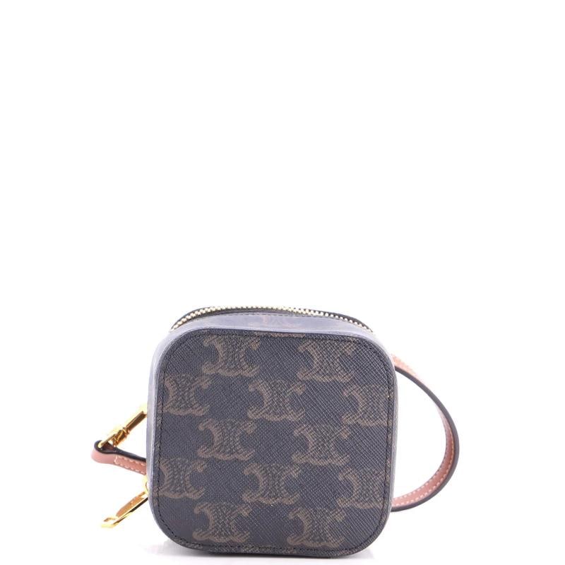 Celine Top Handle Square Vanity Case Triomphe Coated Canvas Mini - 4
