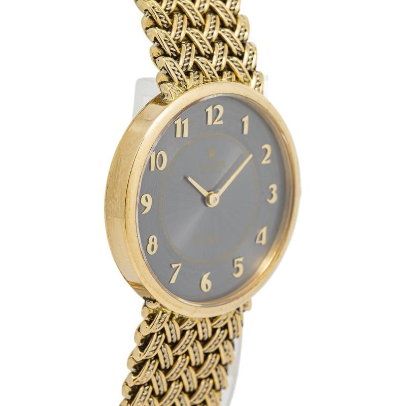 Rolex Cellini Geneve 4378 18K Yellow Gold Slate Dial Manual Winding Watch 26mm - 3
