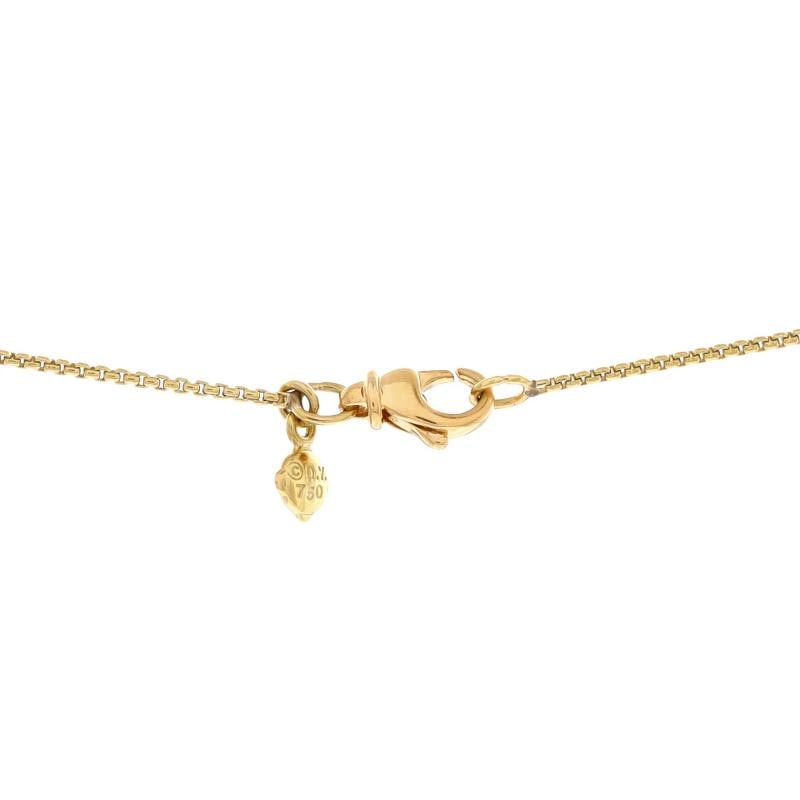 David Yurman Cable Heart Pendant Necklace 18K Yellow Gold with Diamonds - 3