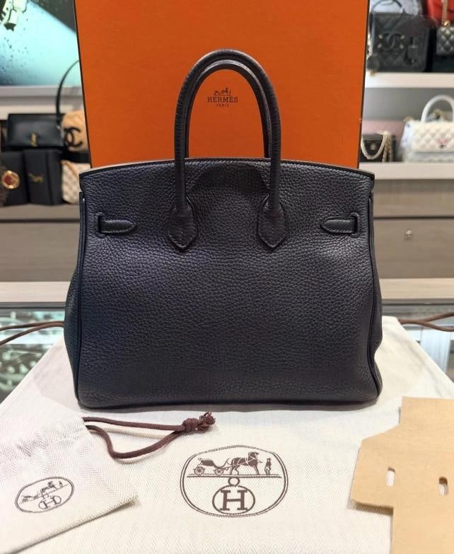 Hermes Birkin 25 Black Togo Leather with Gold Hardware (T Stamp, 2015) - 4