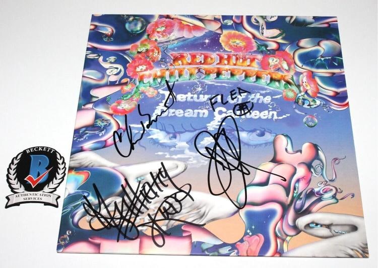 RED HOT CHILI PEPPERS SIGNED RETURN OF THE DREAM CANTEEN ALBUM VINYL BECKETT COA: Industry: Music,Autograph Authentication: Beckett,Object Type: Record,Original/Reproduction: Original,Featured Refinements: Signed LP,Country of Origin: United States