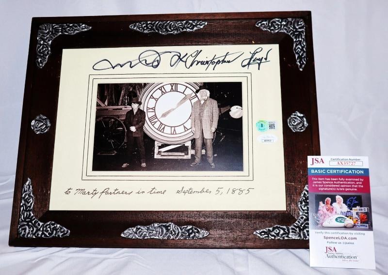 Michael J Fox Christopher Lloyd signed Back To The Future Framed Picture JSA BSA: Industry: Movies,Personalize: No,Movie: Back To The Future 3,Signed by: Michael J Fox , Christopher Lloyd,Signed: Yes,Autograph Authentication: Beckett,Autograph Authentication 2: James Spence Authent