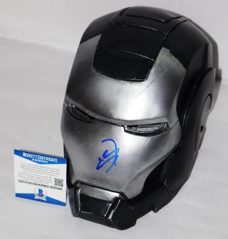 Don Cheadle Autographed Signed War Machine Helmet Mask Iron Man Beckett PSA - 4