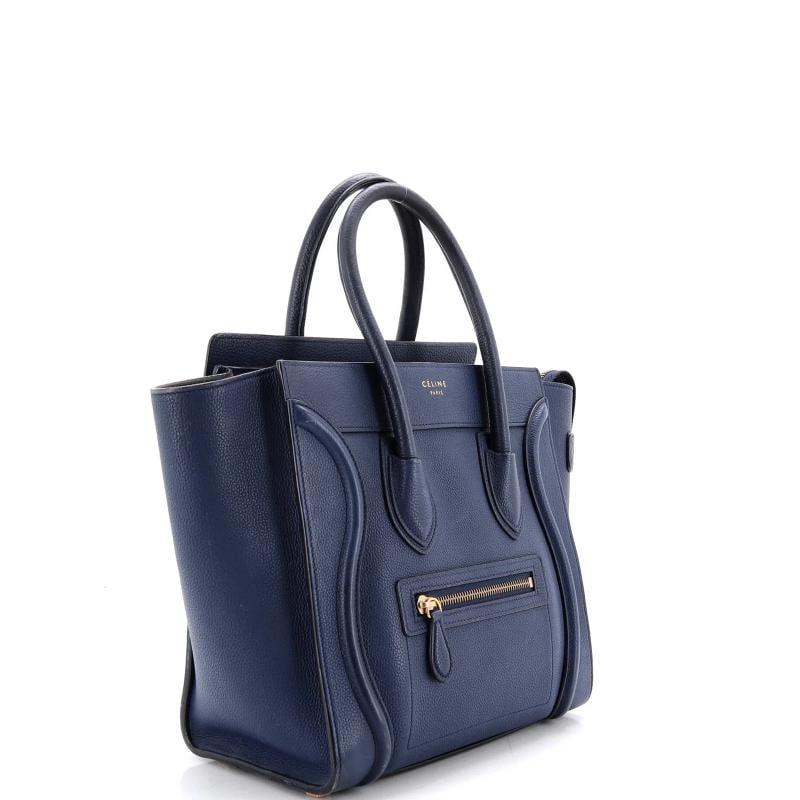 Celine Luggage Bag Grainy Leather Micro - 2