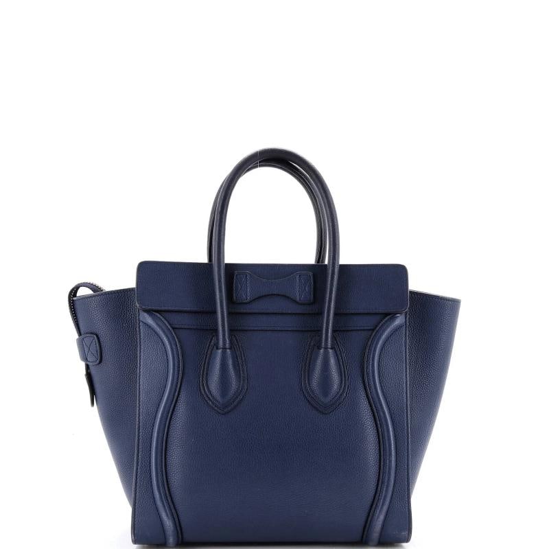 Celine Luggage Bag Grainy Leather Micro - 3