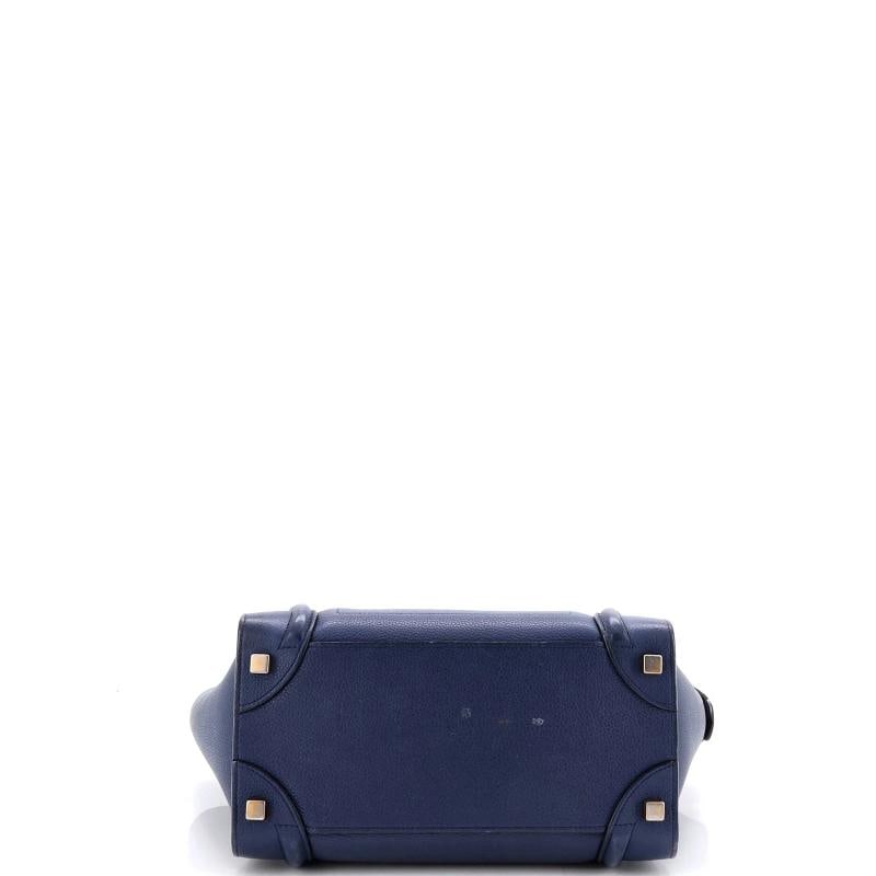 Celine Luggage Bag Grainy Leather Micro - 4