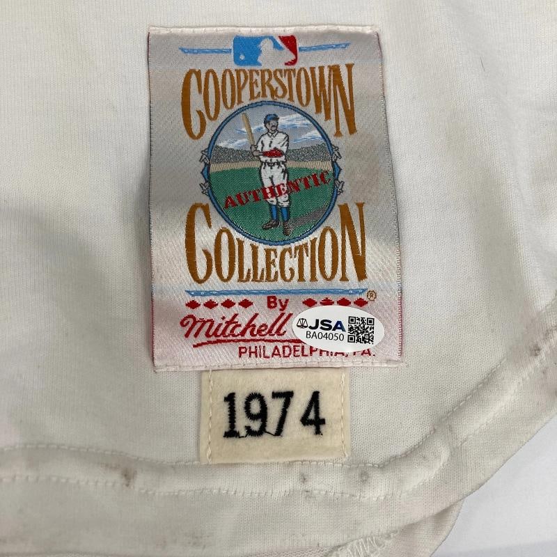 Hank Aaron Signed Authentic 1974 Mitchell & Ness Atlanta Braves Jersey JSA COA - 4
