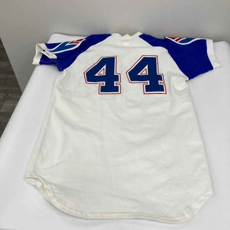 Hank Aaron Signed Authentic 1974 Mitchell & Ness Atlanta Braves Jersey JSA COA - 5