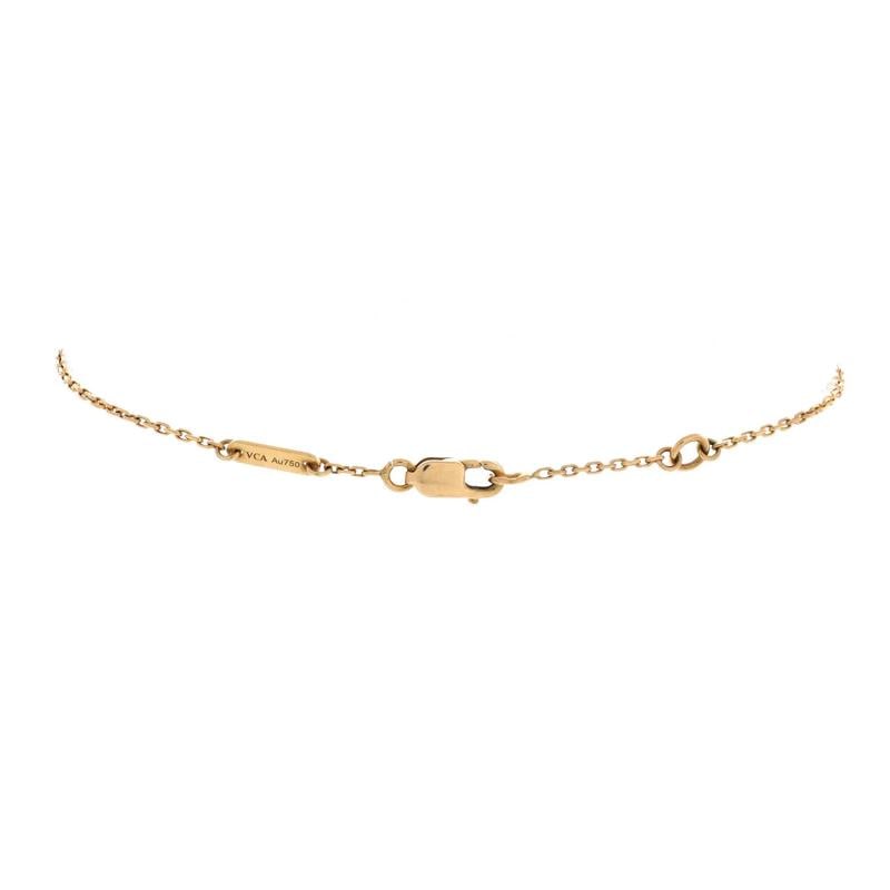 Van Cleef & Arpels Sweet Alhambra Butterfly Bracelet 18K Yellow Gold and Mother - 3