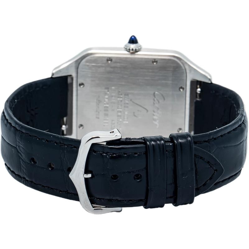 Cartier Santos Dumont 4305 WSSA0032 SS Silver Dial Manual Men's Watch XL 34x35mm - 5