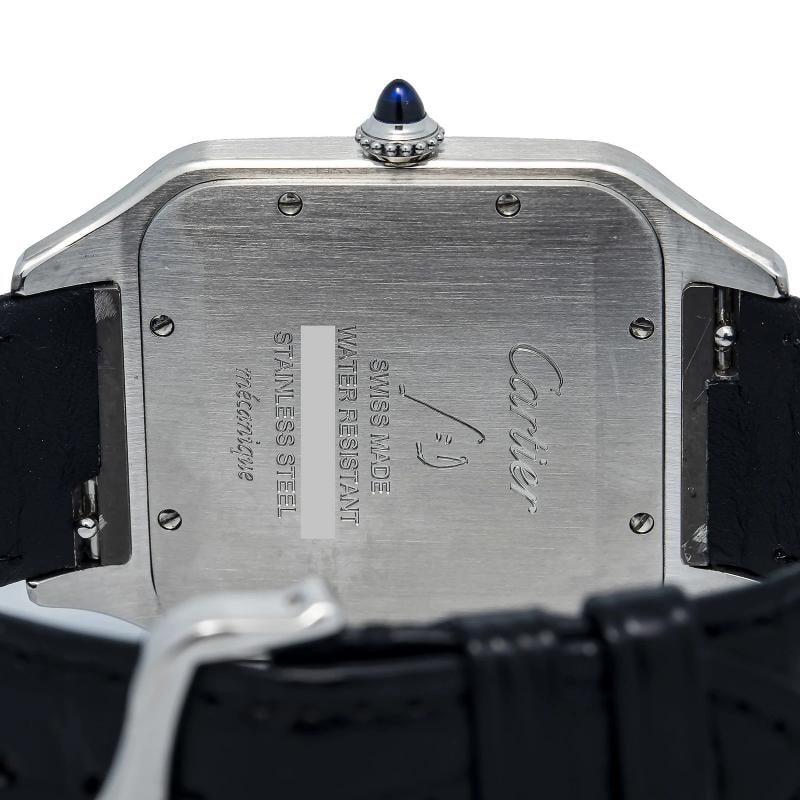 Cartier Santos Dumont 4305 WSSA0032 SS Silver Dial Manual Men's Watch XL 34x35mm - 6