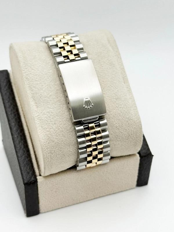Rolex Datejust 16233 Blue Vignette Diamond Dial 18K Yellow Gold Steel 36mm - 5