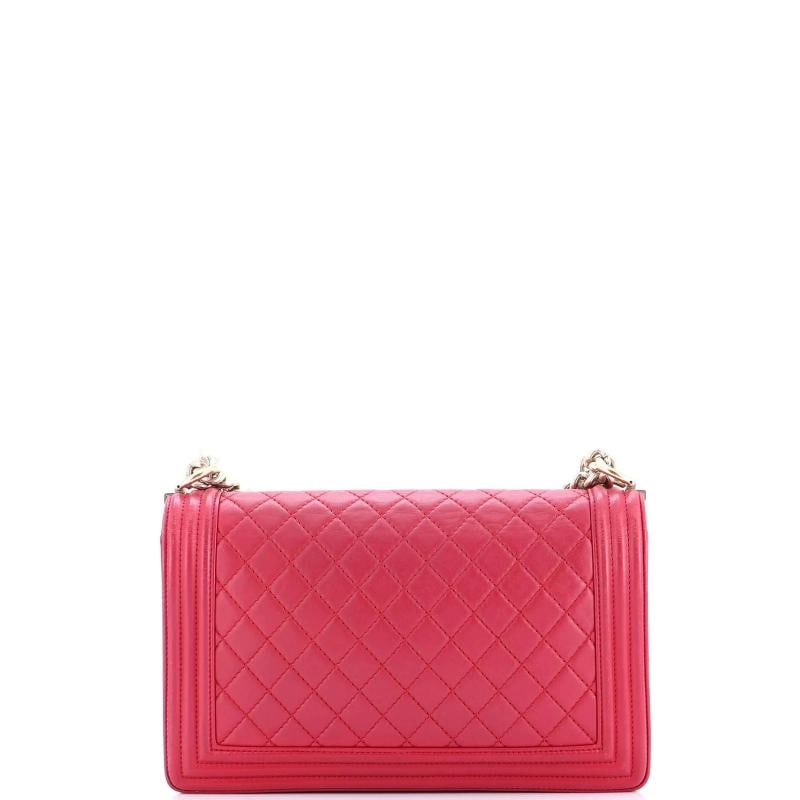 Chanel Boy Flap Bag Quilted Lambskin New Medium - 4
