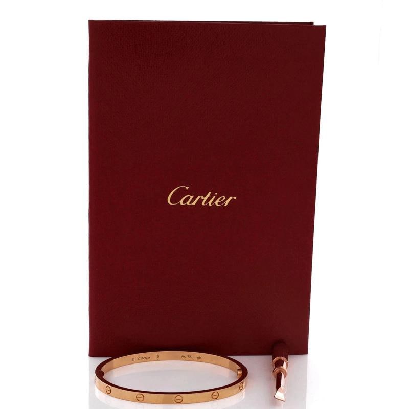 Cartier Love Bracelet 18K Rose Gold Small - 2