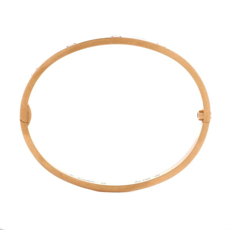 Cartier Love Bracelet 18K Rose Gold Small - 3