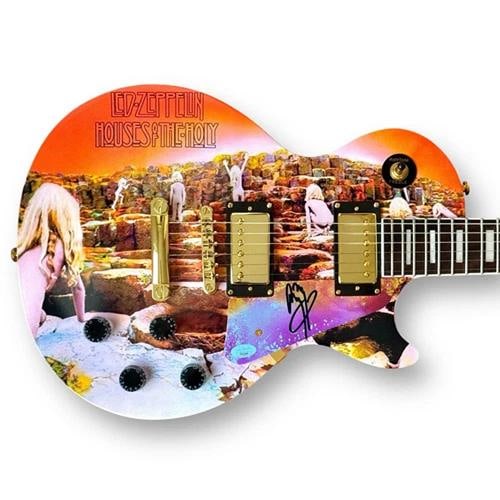 Jimmy Page Signed Guitar Custom Graphics JSA COA Led Zeppelin Houses of the Holy: Industry: Music,Signed: Yes,Autograph Authentication: James Spence (JSA),Object Type: Guitar & Guitar Pick,Original/Reproduction: Original,Country of Origin: United States