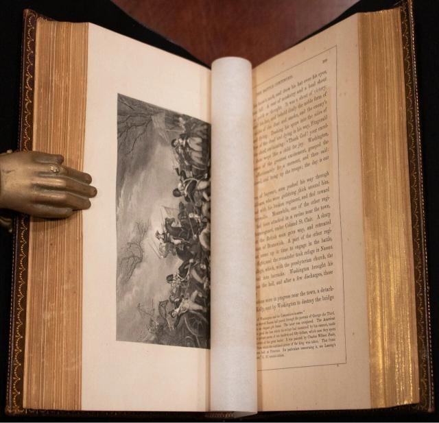 1870 George Washington and the American Republic 1stED Fine Leather Illustrated - 16