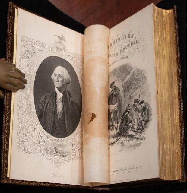 1870 George Washington and the American Republic 1stED Fine Leather Illustrated - 17