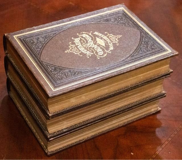 1870 George Washington and the American Republic 1stED Fine Leather Illustrated - 6