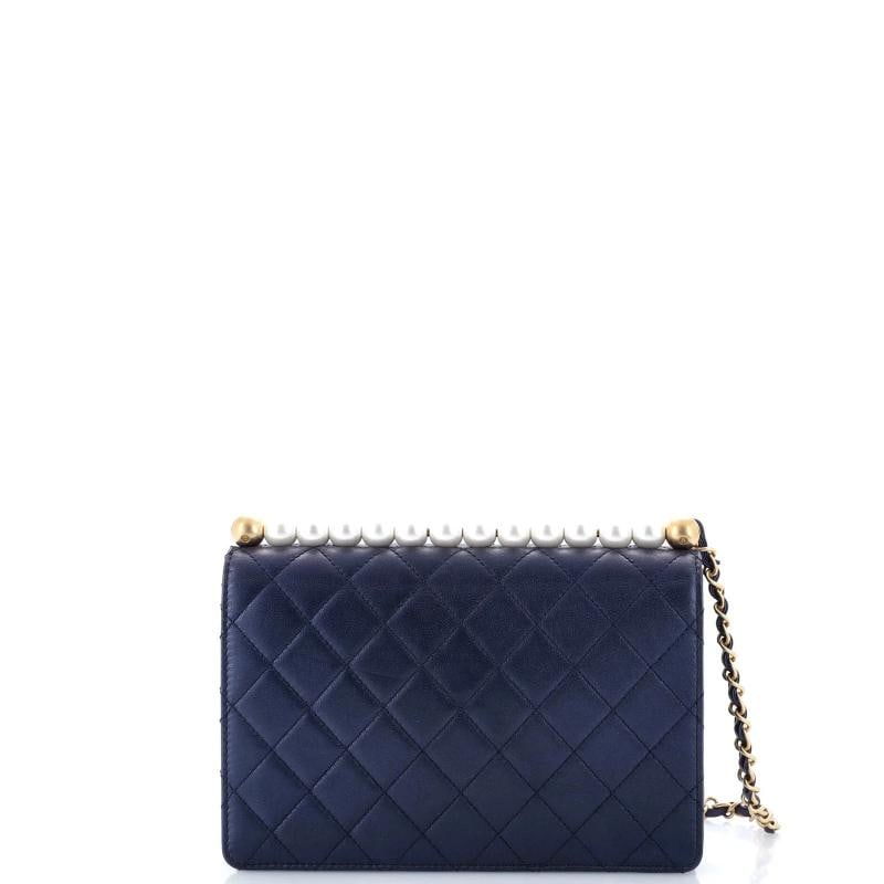 Chanel Chic Pearls Flap Bag Quilted Lambskin Small - 3