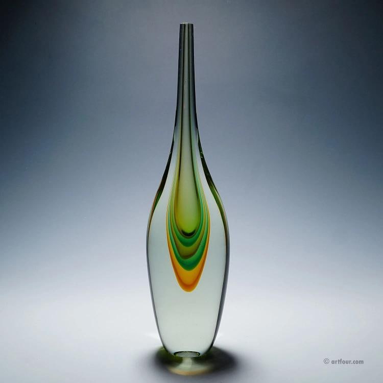Alfredo Barbini Large Vetro Sommerso Vase Venice ca. 1960s - 3