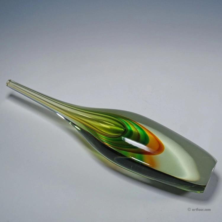 Alfredo Barbini Large Vetro Sommerso Vase Venice ca. 1960s - 7