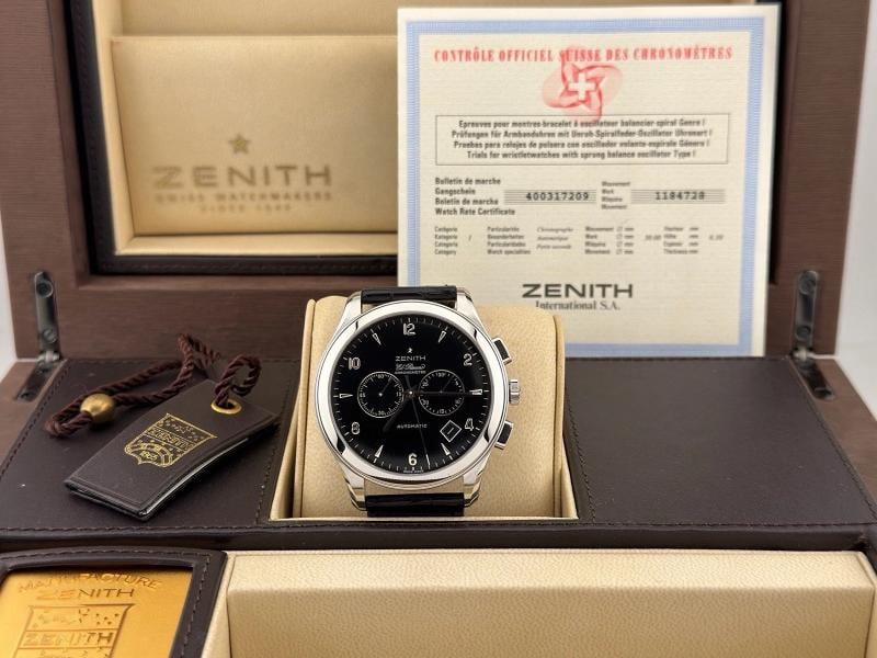 Zenith Grande Class El Primero 03.0520.4002 44mm Black Dial Steel Box Paper - 15