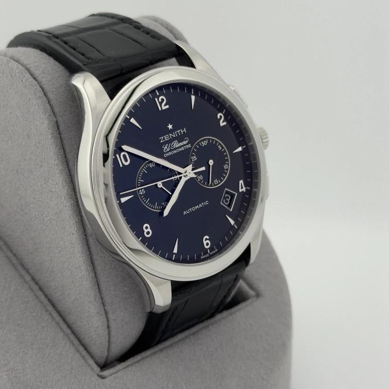 Zenith Grande Class El Primero 03.0520.4002 44mm Black Dial Steel Box Paper - 2