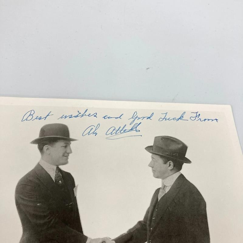 Abe Attell Signed Autographed 1920's 8x10 Photo Boxing Legend JSA COA - 3